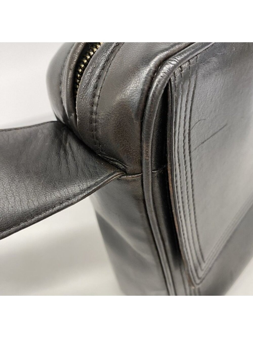 Chanel Shoulder Bag Lambskin Black Gold - Picture 7 of 10